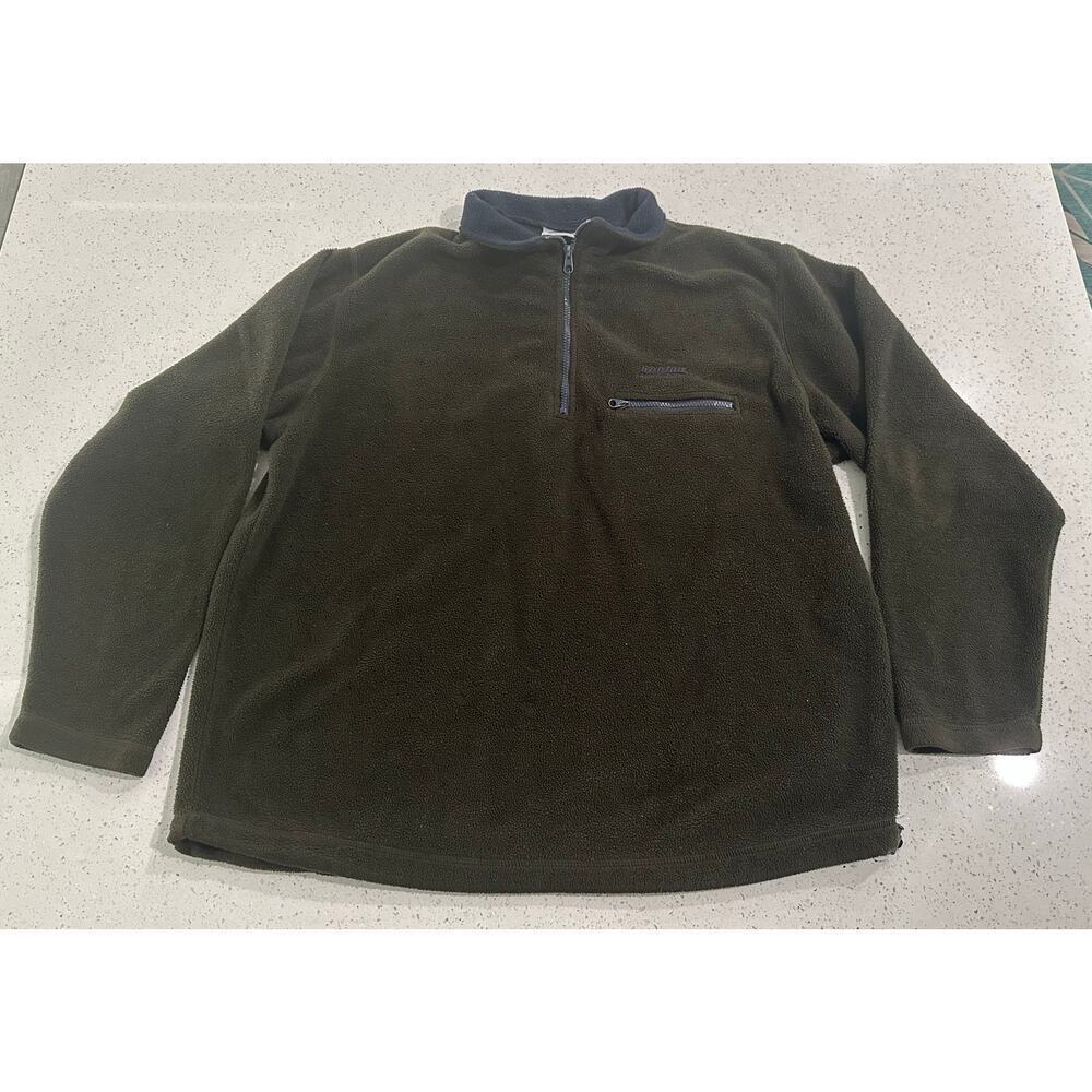 Ron Jon Surf Shop Cocoa Beach Men’s Black 1/4 Zip Pullover with Pockets Size XL